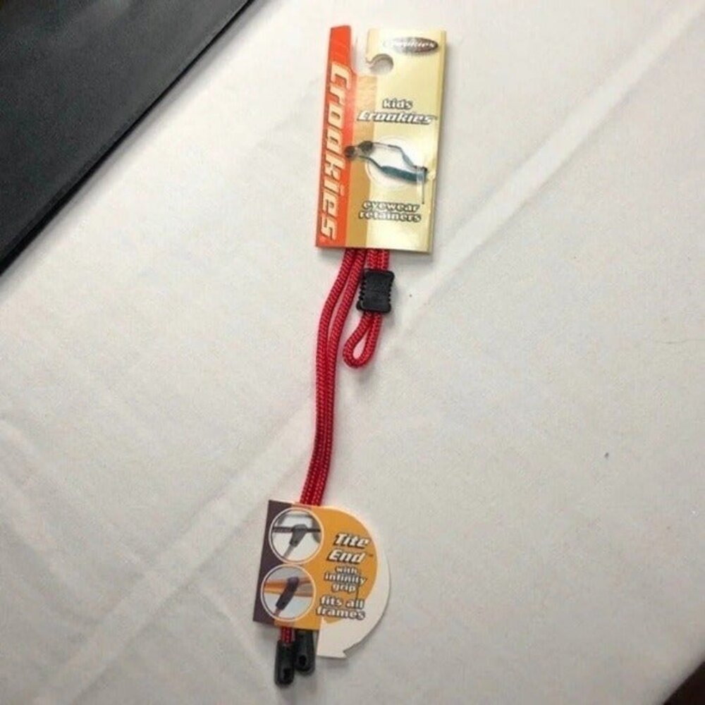 Red Tite End Kids Croakies Glasses Strap NWT